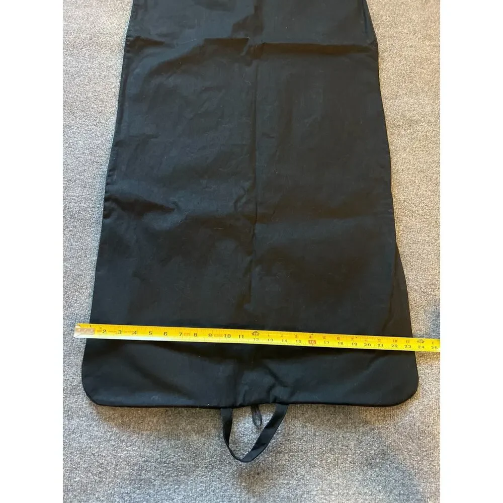 Authentic CHANEL Black Travel Storage Designer Dust Cover Garment Dress Bag